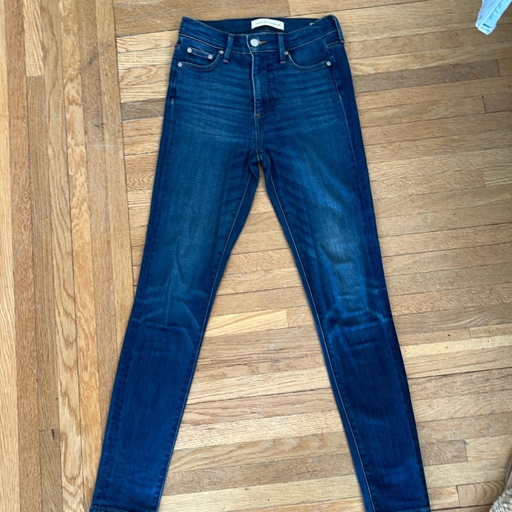 Denim Forum Nico Mid Rise Skinny Jeans